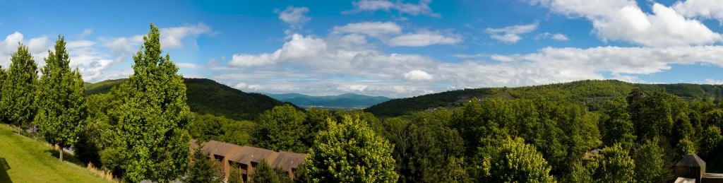 Mountain and valley views from Massanutten Resort